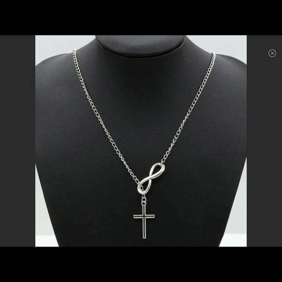 Infinity Cross Necklace - Picture 2 of 4